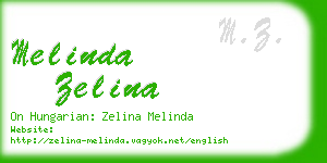 melinda zelina business card